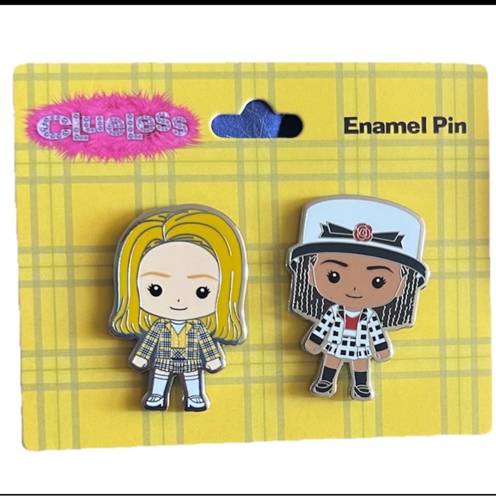 Hot Topic Clueless Character Enamel Pin Set - Yellow and Black